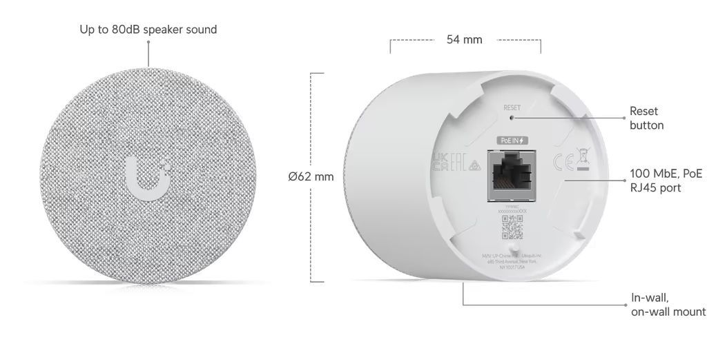 Ubiquiti PoE Smart Chime