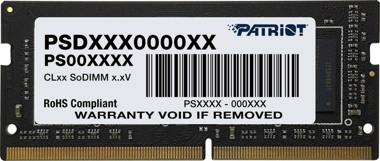 Patriot 8GB DDR4 2666MHz SODIMM Signature Line Patriot 8GB DDR4 2666MHz SODIMM Signature Line