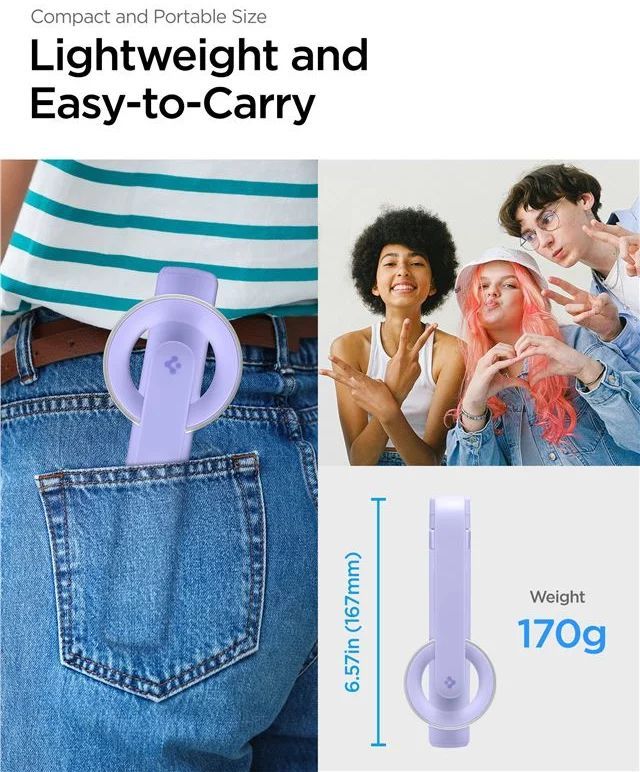 Spigen MagSafe Tripod Selfie Stick Lavender