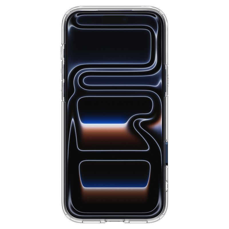 Spigen Ultra Hybrid MagSafe case for iPhone 17 Pro Clear Deep Blue