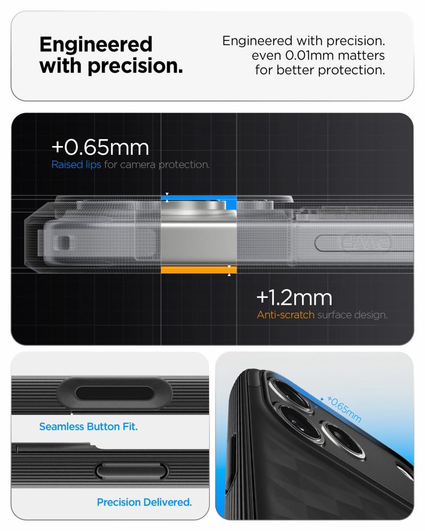 Spigen Parallax S MagSafe case for iPhone 17 Pro Matte Black