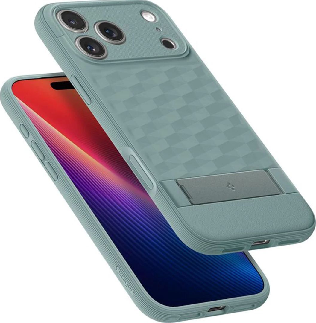 Spigen Parallax S MagSafe case for iPhone 17 Pro Max Sage Green