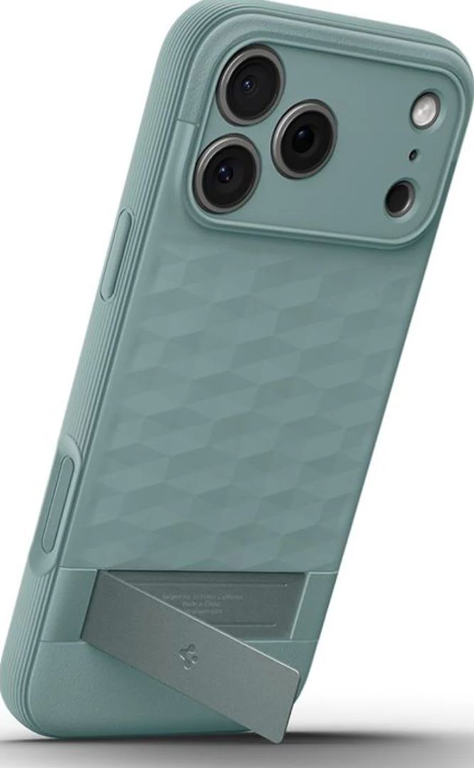 Spigen Parallax S MagSafe case for iPhone 17 Pro Max Sage Green