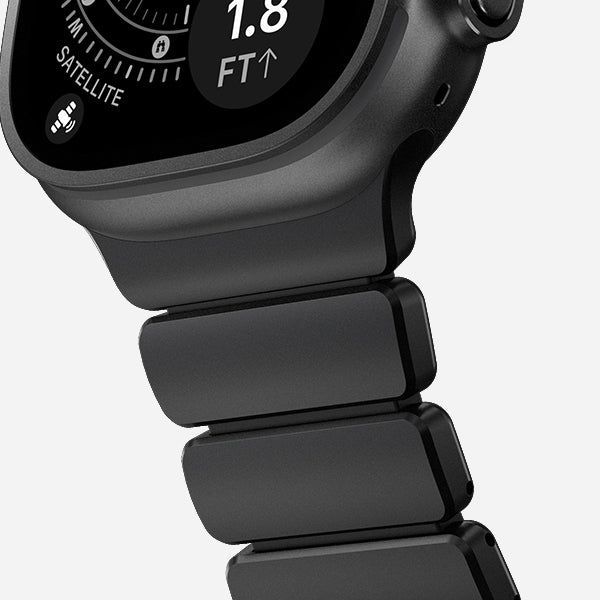 Nomad Stratos Band FKM for AW 45/46/49mm Titanium Black