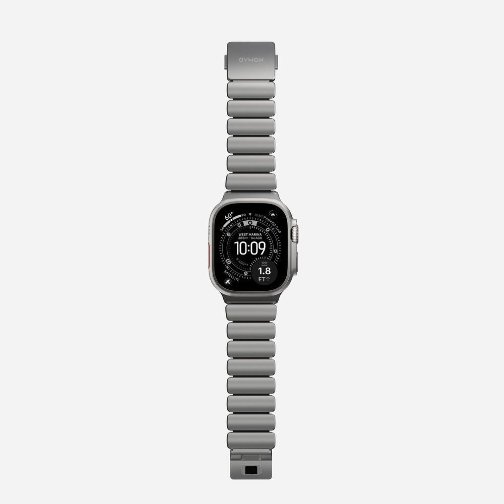 Nomad Stratos Band FKM for AW 45/46/49mm Natural Titanium Black