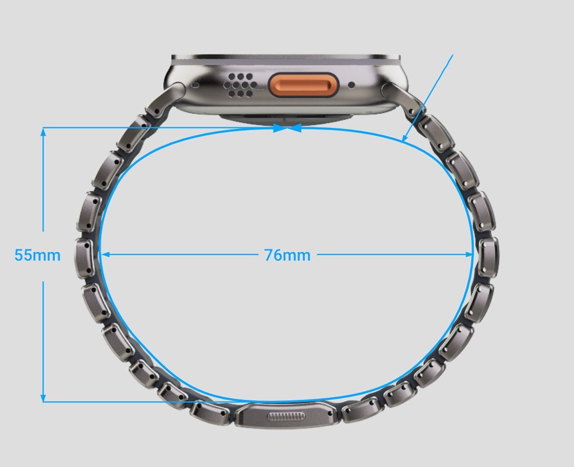 Nomad Stratos Band FKM for AW 45/46/49mm Natural Titanium Black