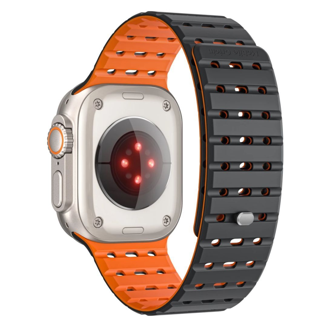 Mobile Origin Magnetic Strap for AW 44/45/46/49mm Black/Orange