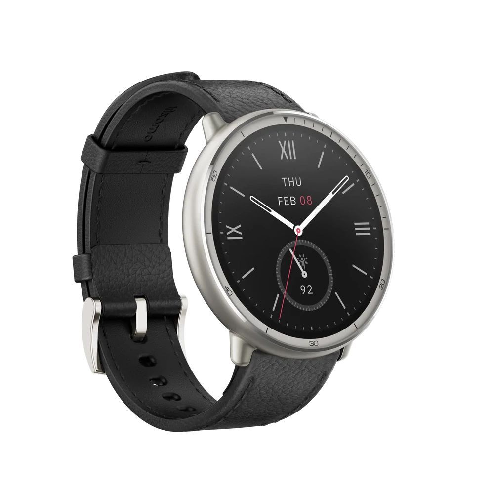 Amazfit Active 2 NFC (Round) Black Leather