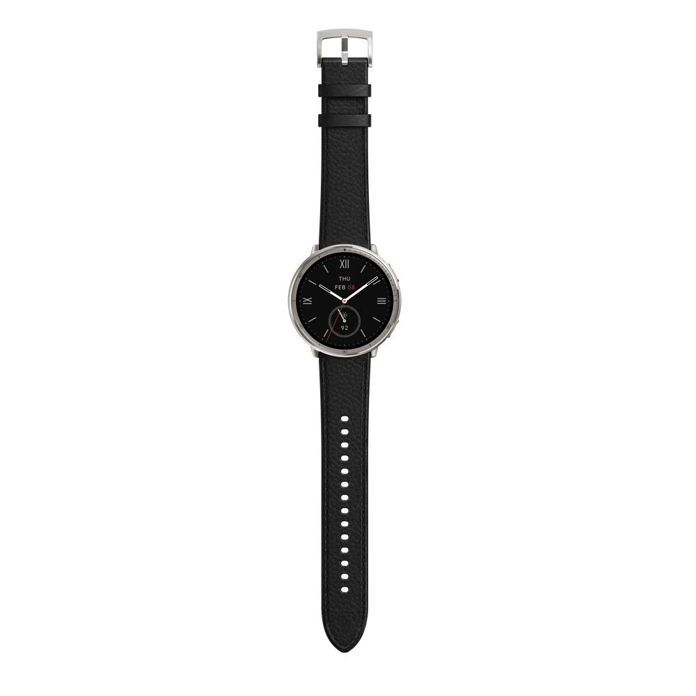 Amazfit Active 2 NFC (Round) Black Leather