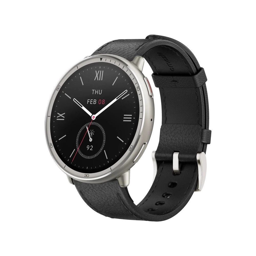 Amazfit Active 2 NFC (Round) Black Leather