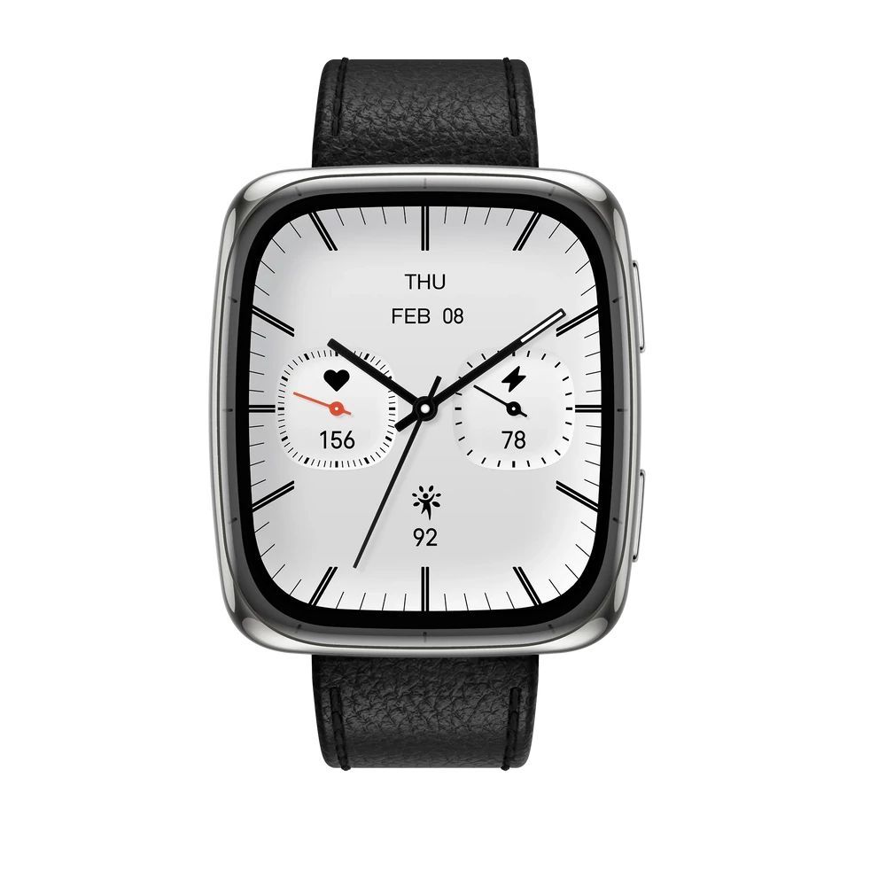 Amazfit Active 2 (Square) Premium Black Leather Amazfit Active 2 (Square) Premium Black Leather