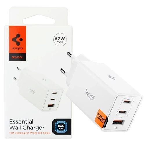 Spigen Essential 67W Wall Charger White