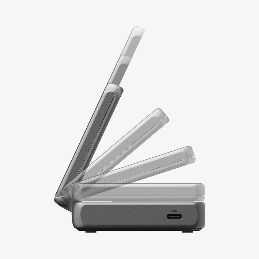 Spigen Essential MagSafe 2-in-1+C Wireless Charger Black