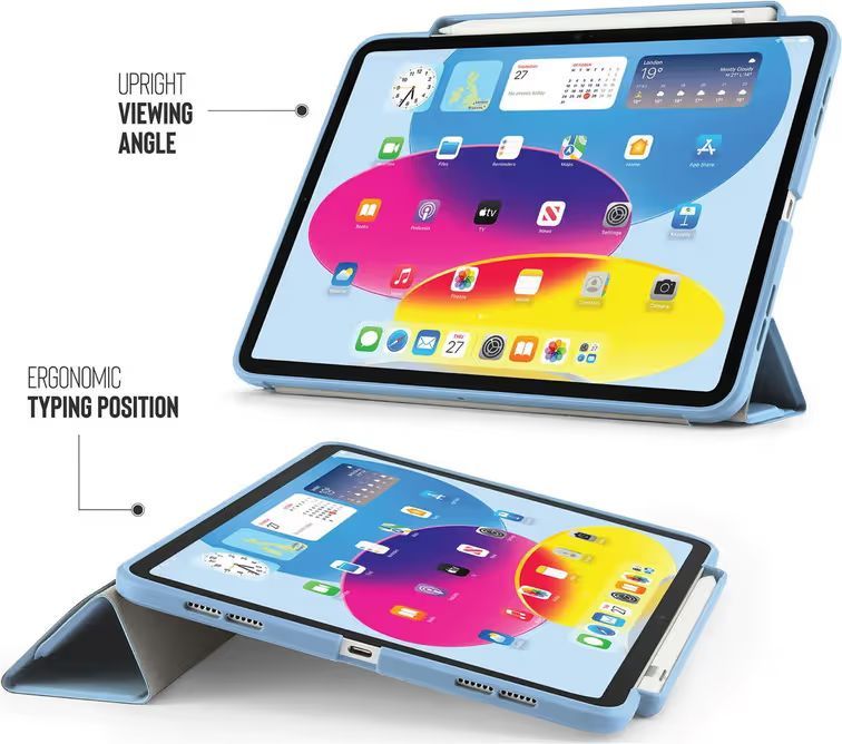 Pipetto Origami No3 Pencil Case iPad 10.9 (2022) Light Blue