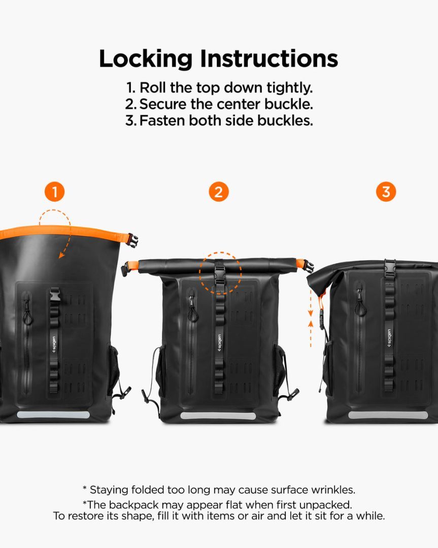 Spigen Aqua Shield WaterProof Backpack A650 Black