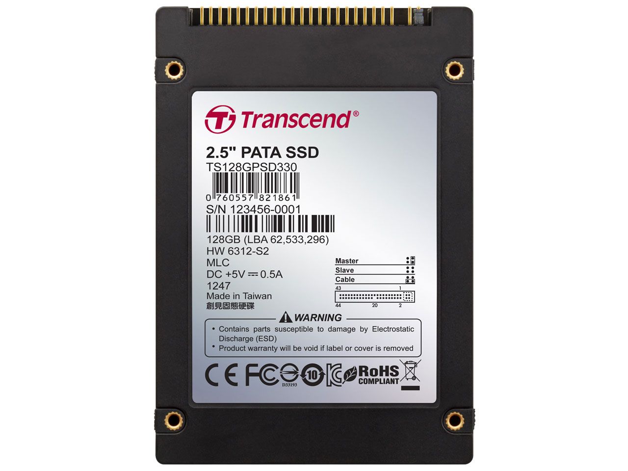 Transcend 128GB 2,5" PATA SD330 Transcend 128GB 2,5" PATA SD330