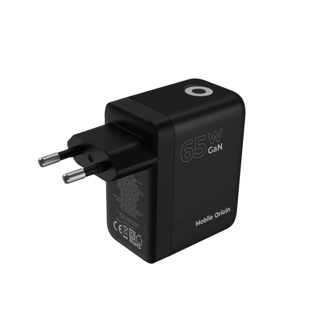 Mobile Origin 65W GaN Display Charger PW20 - 2x USB-C+USB-A