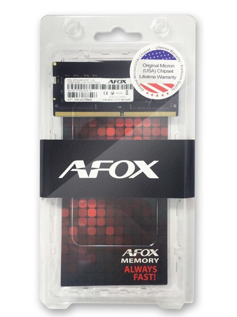 AFOX 8GB DDR4 2666MHz SODIMM AFOX 8GB DDR4 2666MHz SODIMM