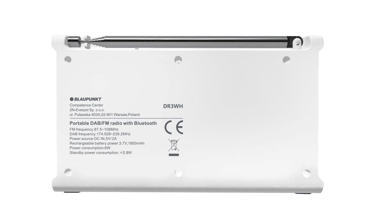Blaupunkt DR3WH Portable Radio White