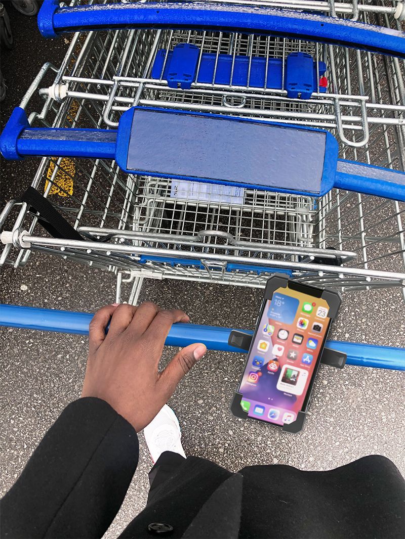 Logilink Smartphone bicycle holder with double lock Black