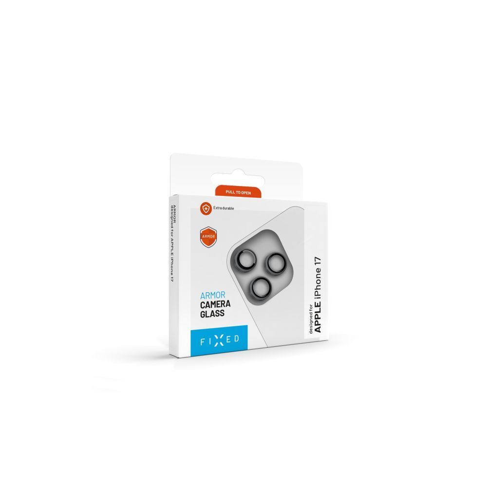FIXED kamera lencsevédő Apple iPhone 17 Pro/Pro Max készülékhez, fekete