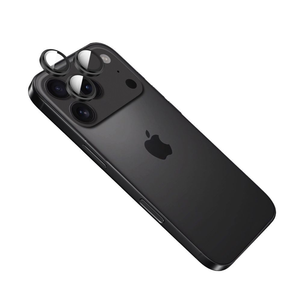 FIXED kamera lencsevédő Apple iPhone 17 Pro/Pro Max készülékhez, fekete