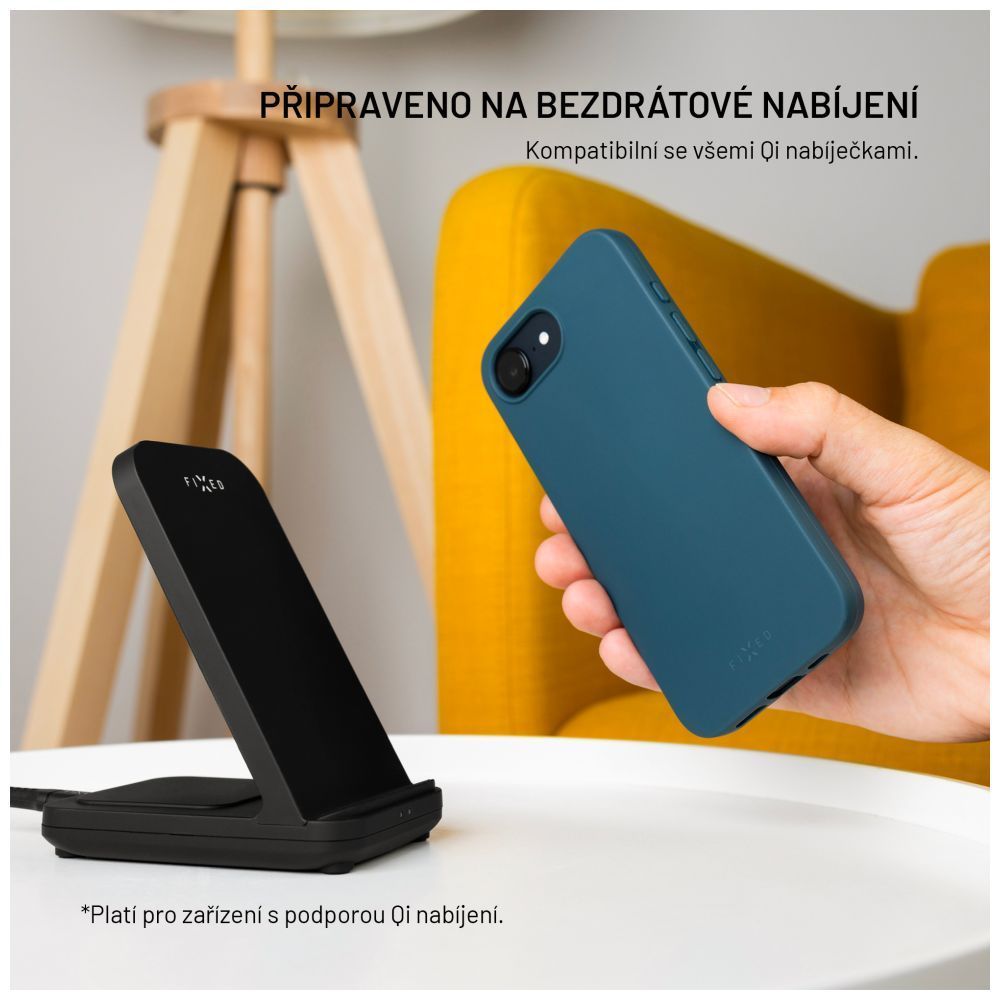 FIXED ujrahasznosított TPU tok Apple iPhone 16 Pro készülékhez, kék