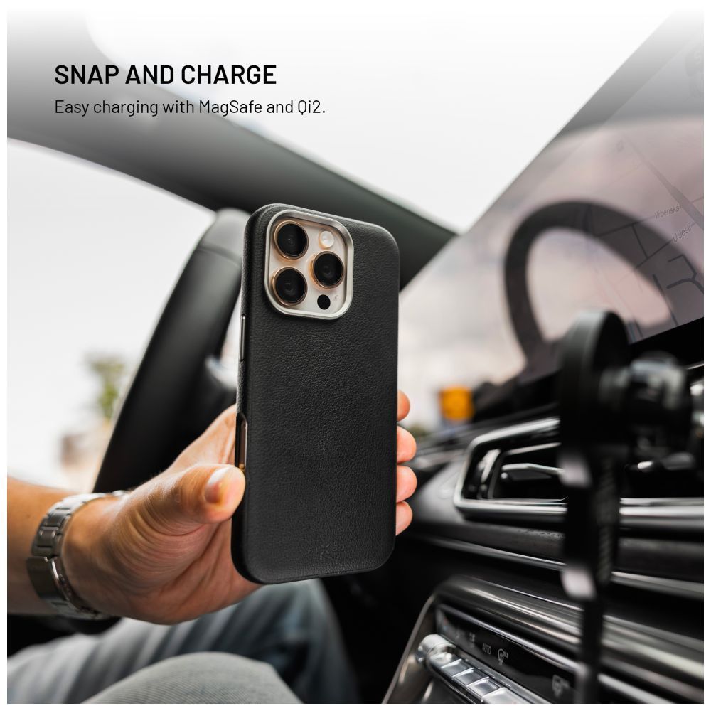 FIXED MagLeather telefontok Apple iPhone Air telefonhoz, fekete