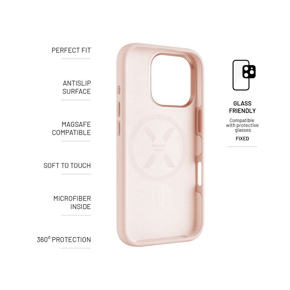 FIXED MagFlow tok Apple iPhone 16 Pro-hoz, pink