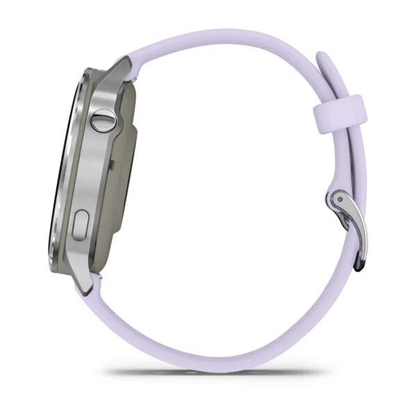 Garmin Venu 4 41mm Silver with Periwinkle Silicone Band