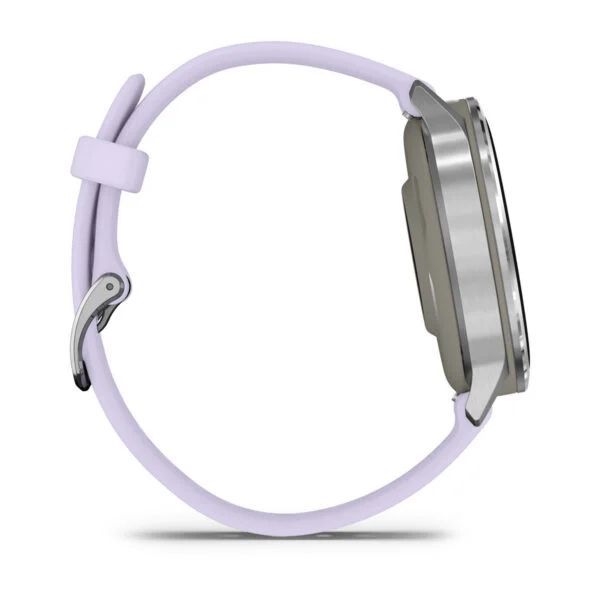 Garmin Venu 4 41mm Silver with Periwinkle Silicone Band
