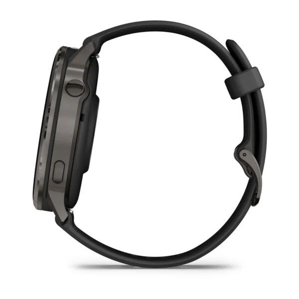 Garmin Venu 4 45mm Slate with Black Silicone Band