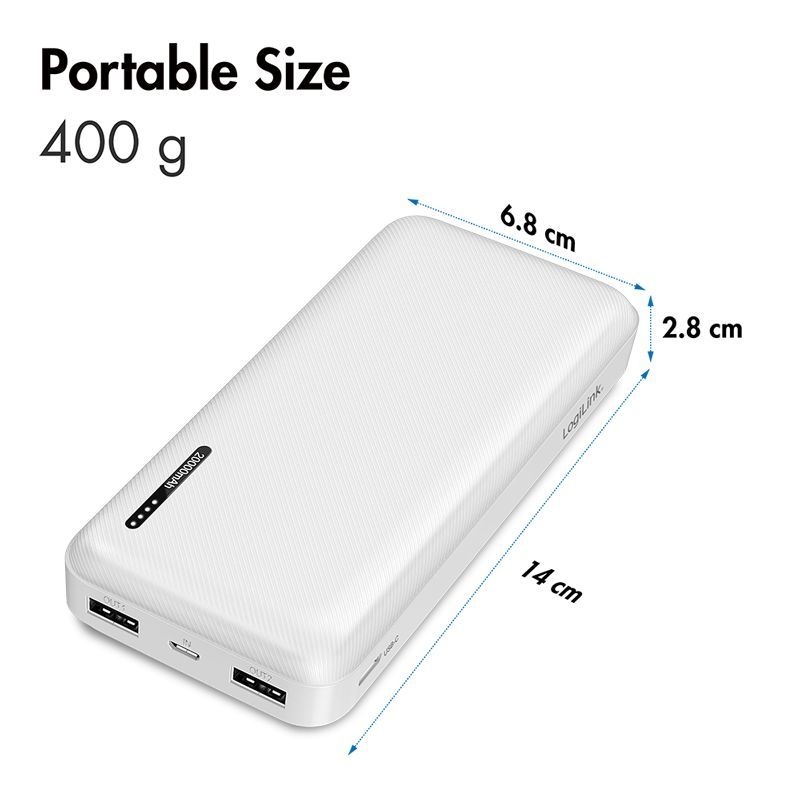 Logilink 20000 mAh PowerBank White