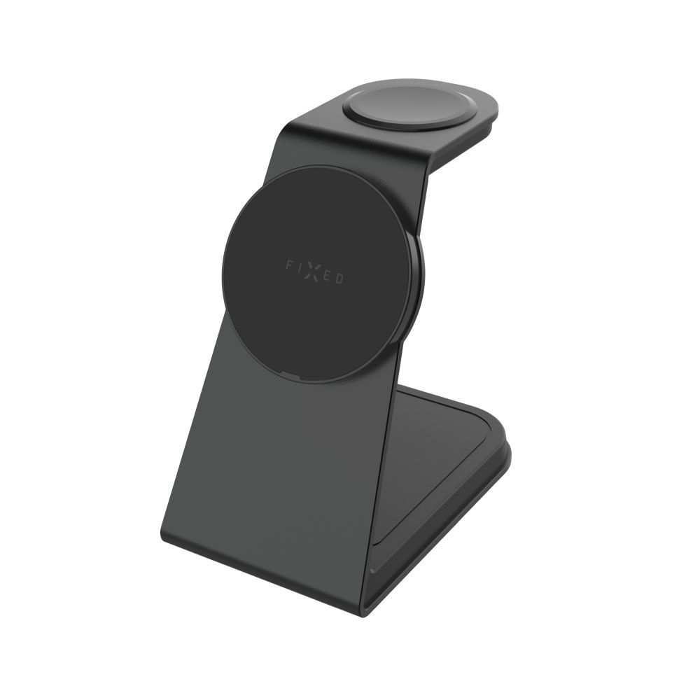 FIXED MagPowerstation vezeték nélküli töltő Alu 2, fekete FIXED MagPowerstation vezeték nélküli töltő Alu 2, fekete