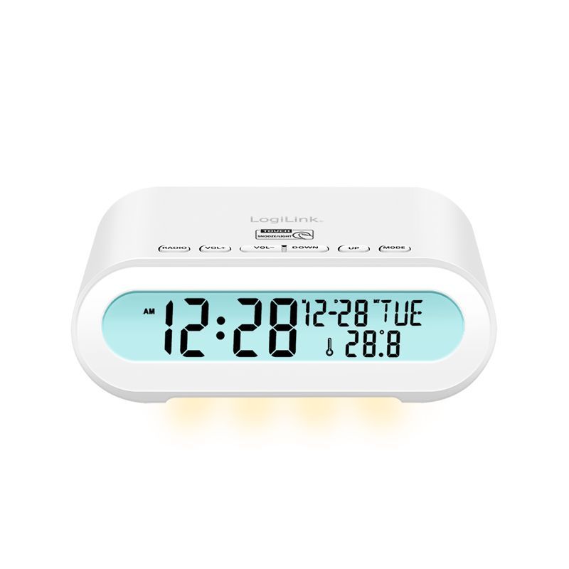 Logilink SC0121W Radio alarm clock White