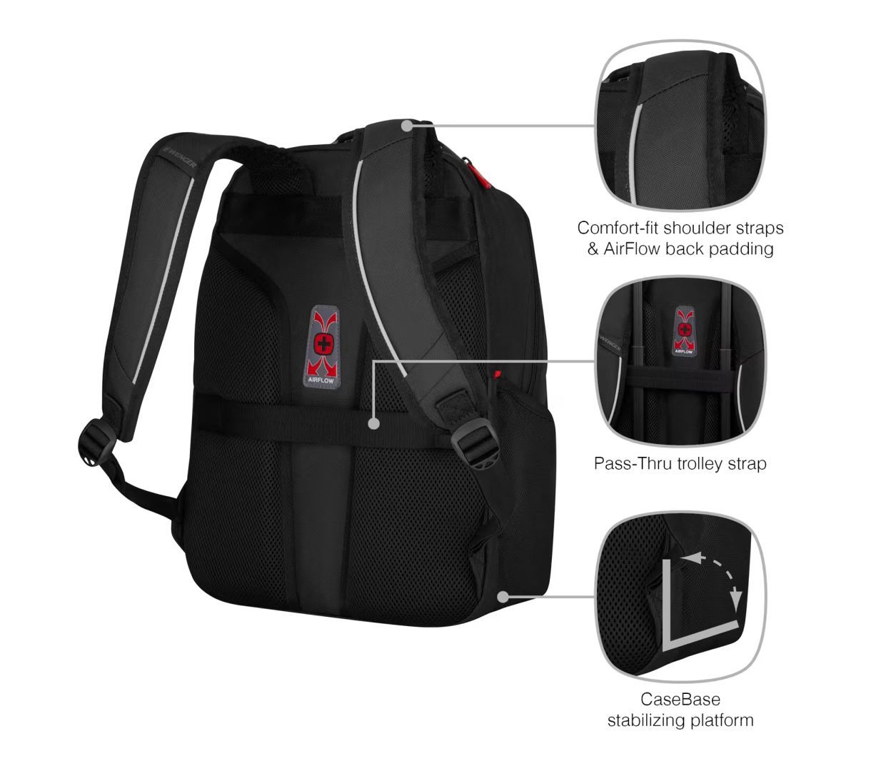 Wenger Laptop Backpack with Tablet Pocket 15,6" 22L Black