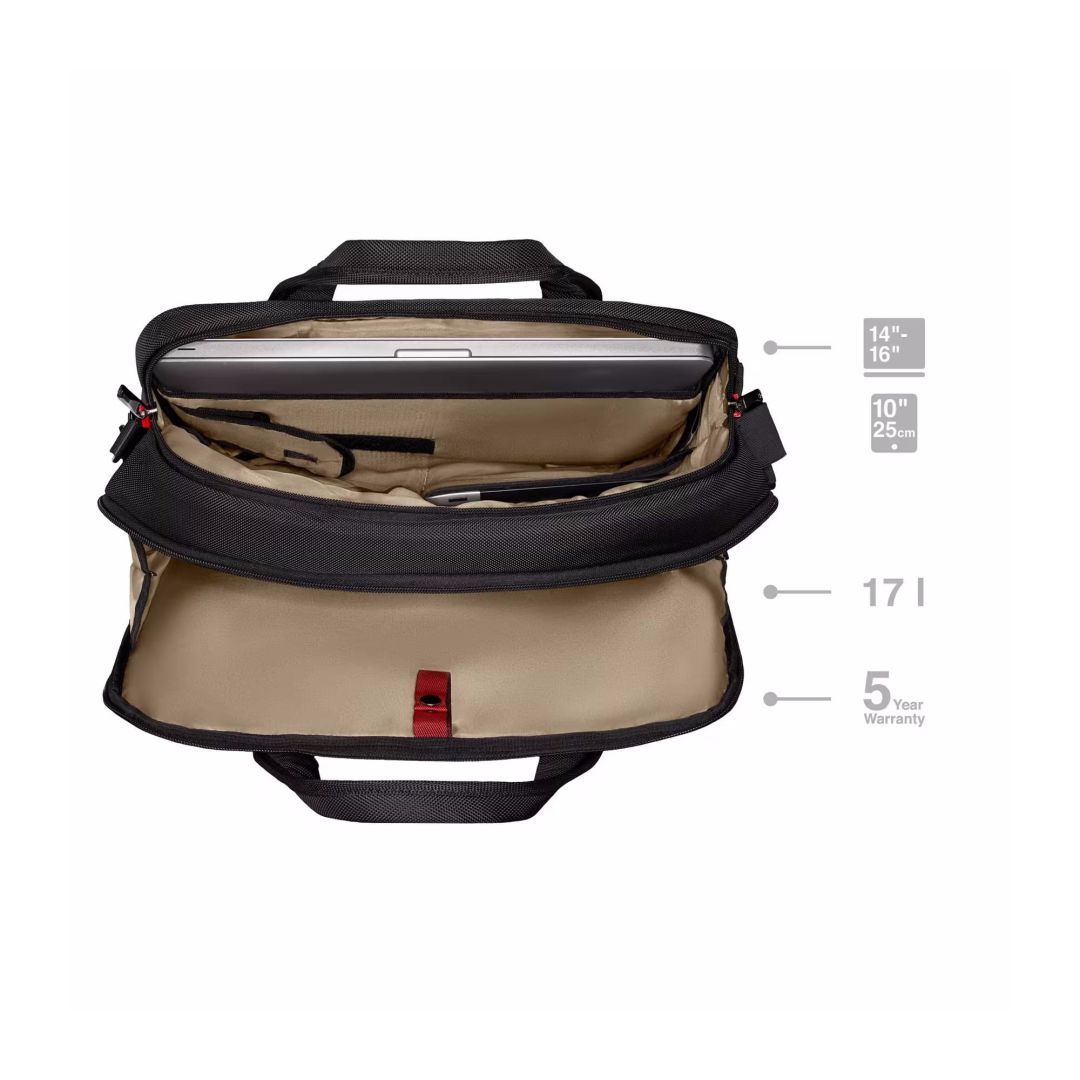 Wenger Cosmic Brief 14″-16″ Laptop Briefcase 17L Black