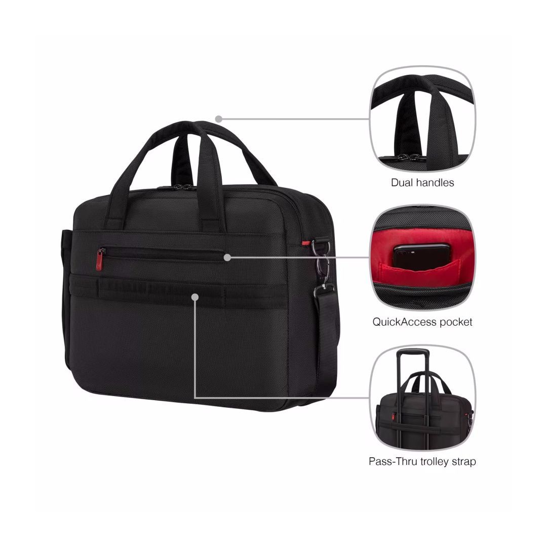 Wenger Cosmic Brief 14″-16″ Laptop Briefcase 17L Black