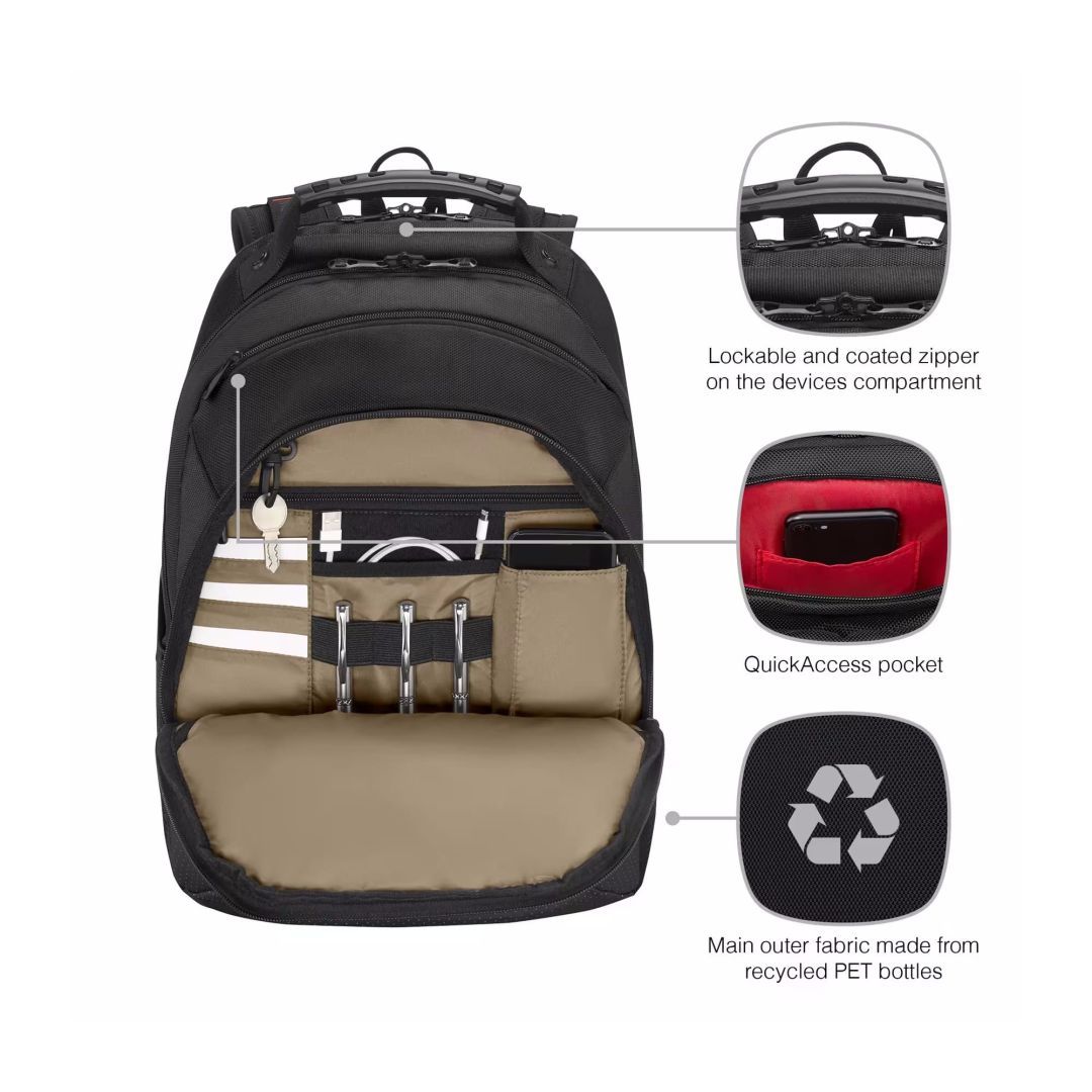 Wenger Legacy Laptop Backpack 16" 24L Black