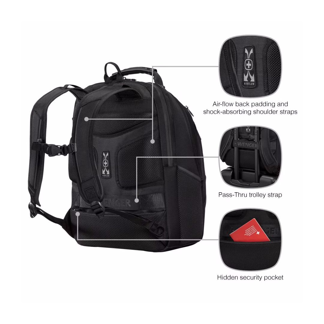 Wenger Legacy Laptop Backpack 16" 24L Black