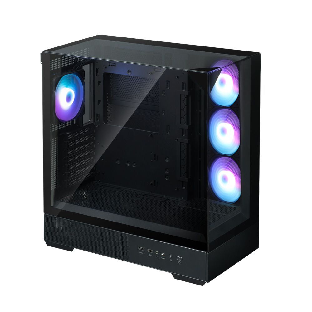 Zalman P40 Prism Plus RGB Tempered Glass Black