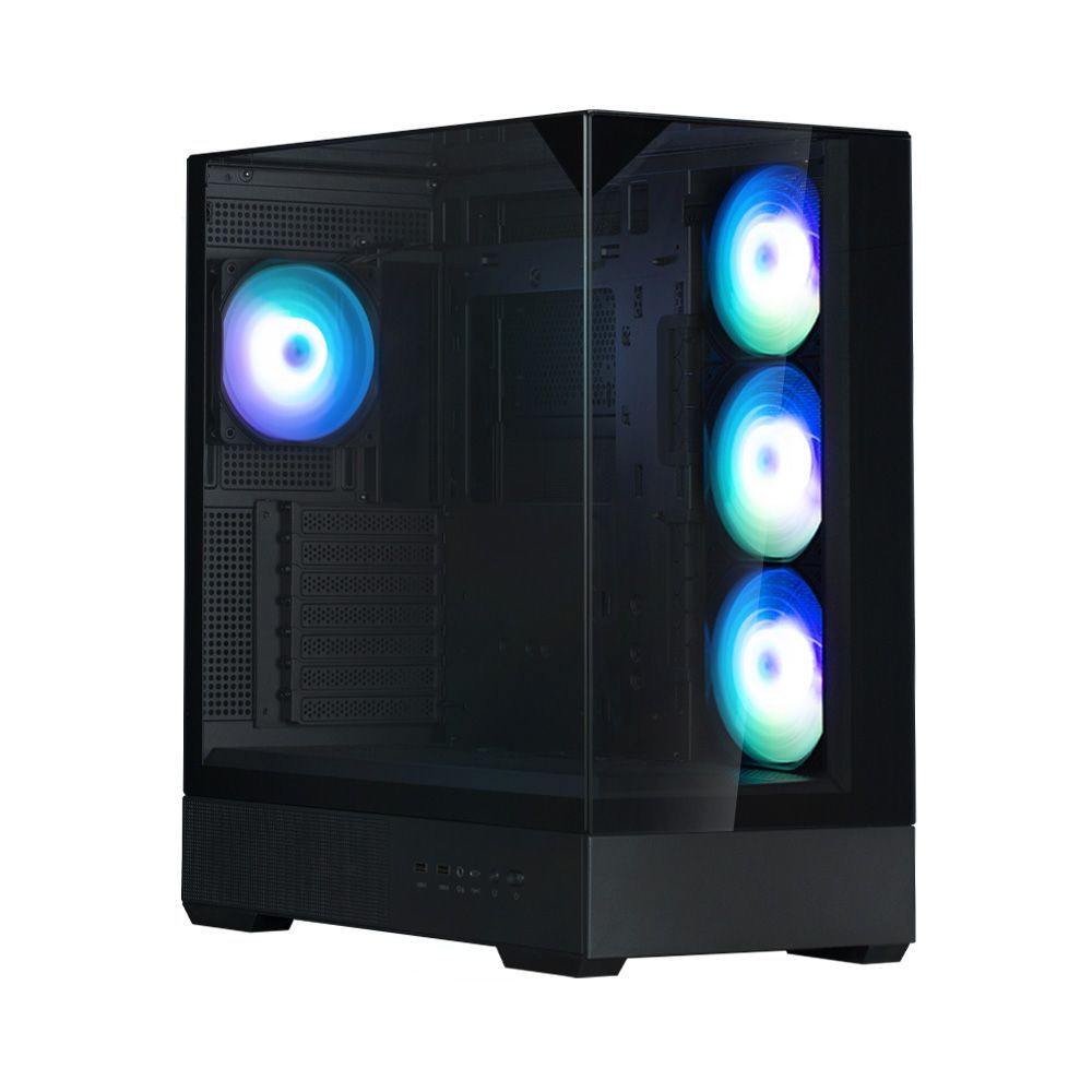 Zalman P40 Prism Plus RGB Tempered Glass Black