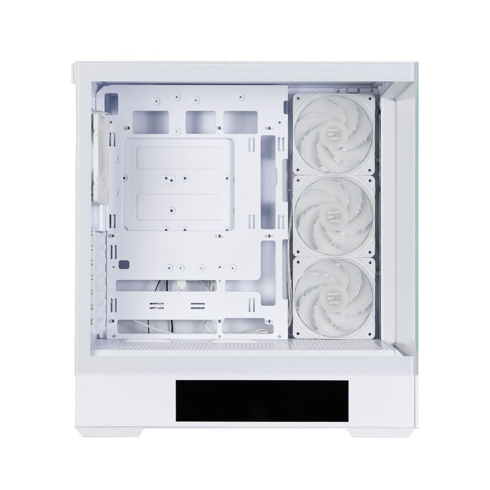 Zalman P40 DS RGB Tempered Glass White
