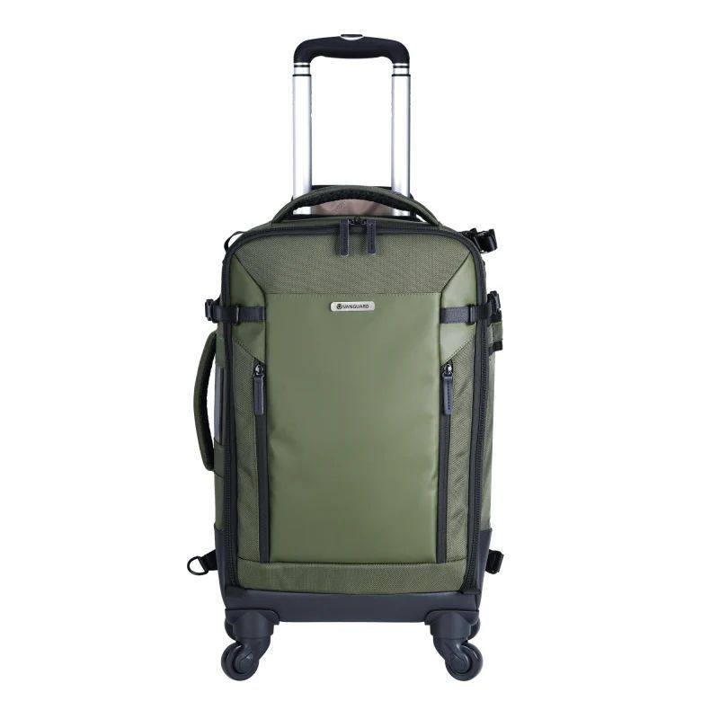 Vanguard VEO Select 58T Camera Trolley Bag/Backpack 2-in-1 4-Wheel Spinner Bag Green