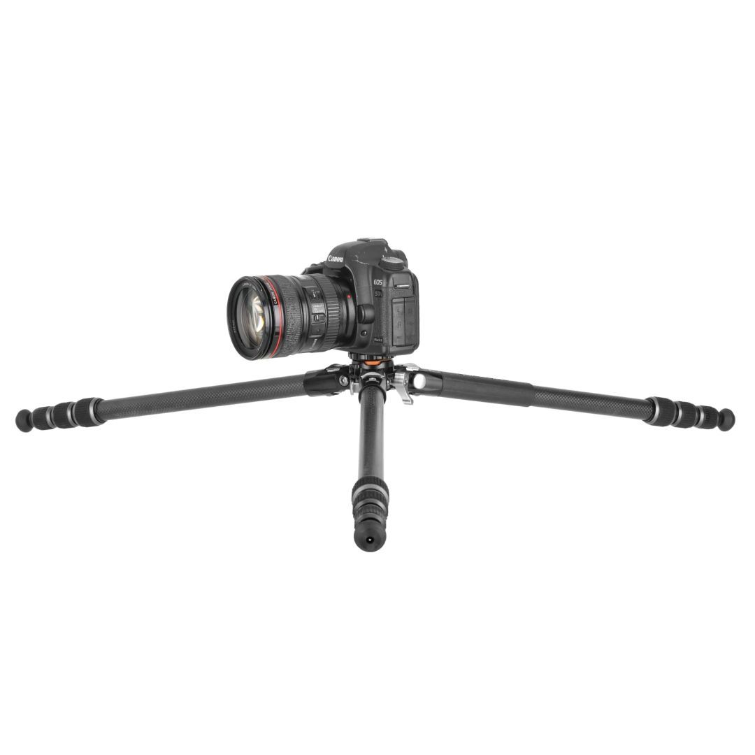 Vanguard VEO 5 264CB-160S Carbon Tripod w/ Dual-Axis Head for Cameras & Smartphones