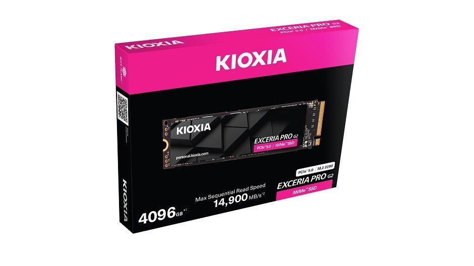 KIOXIA 4TB M.2 2280 NVMe Exceria Pro G2