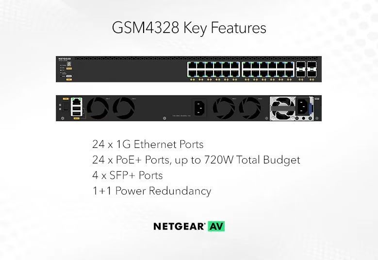 Netgear GSM4328-100NES 28 Ports Managed Switch