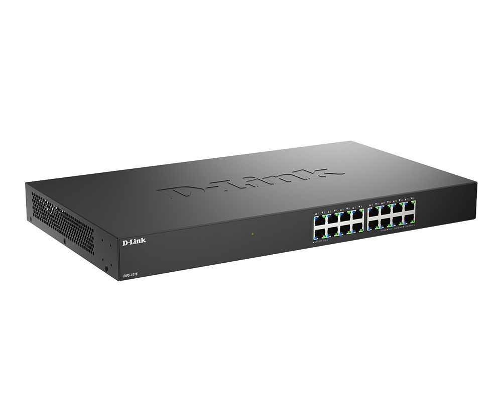 D-Link DMS-1016 16-Port 2.5G Multi-Gigabit Unmanaged Switch D-Link DMS-1016 16-Port 2.5G Multi-Gigabit Unmanaged Switch