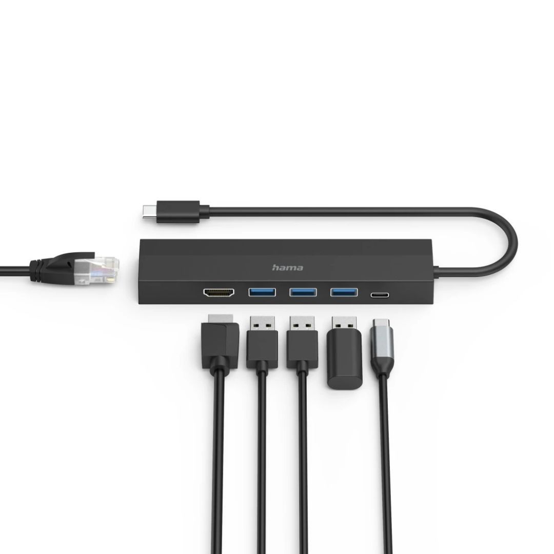 Hama USB 3.1 TYPE-C 6IN1 Dokkoló Black