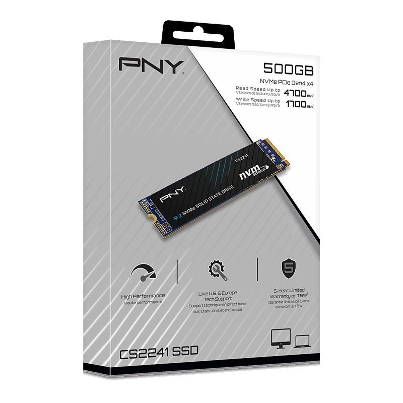 PNY 500GB M.2 2280 NVMe CS2241 PNY 500GB M.2 2280 NVMe CS2241